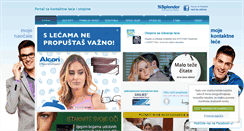 Desktop Screenshot of kontaktne-lece.net