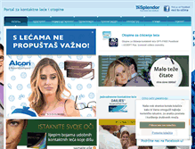 Tablet Screenshot of kontaktne-lece.net